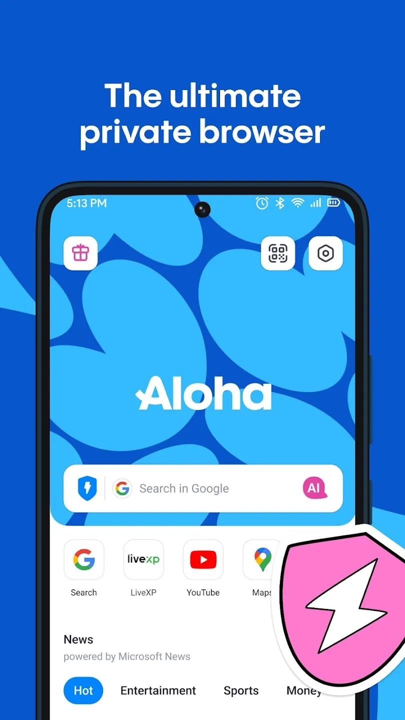 Aloha Browser screenshot 1