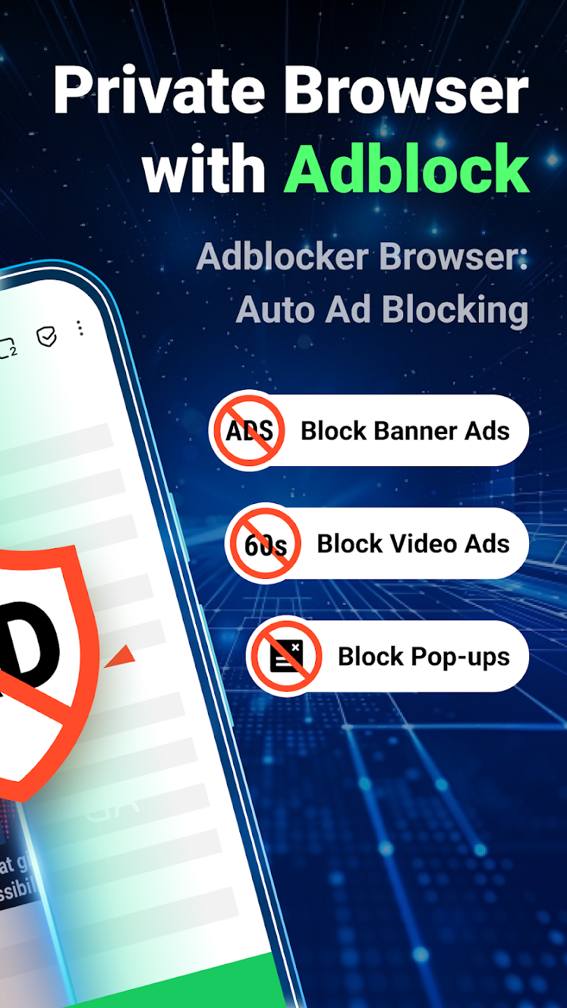 Free Adblocker Browser screenshot 3