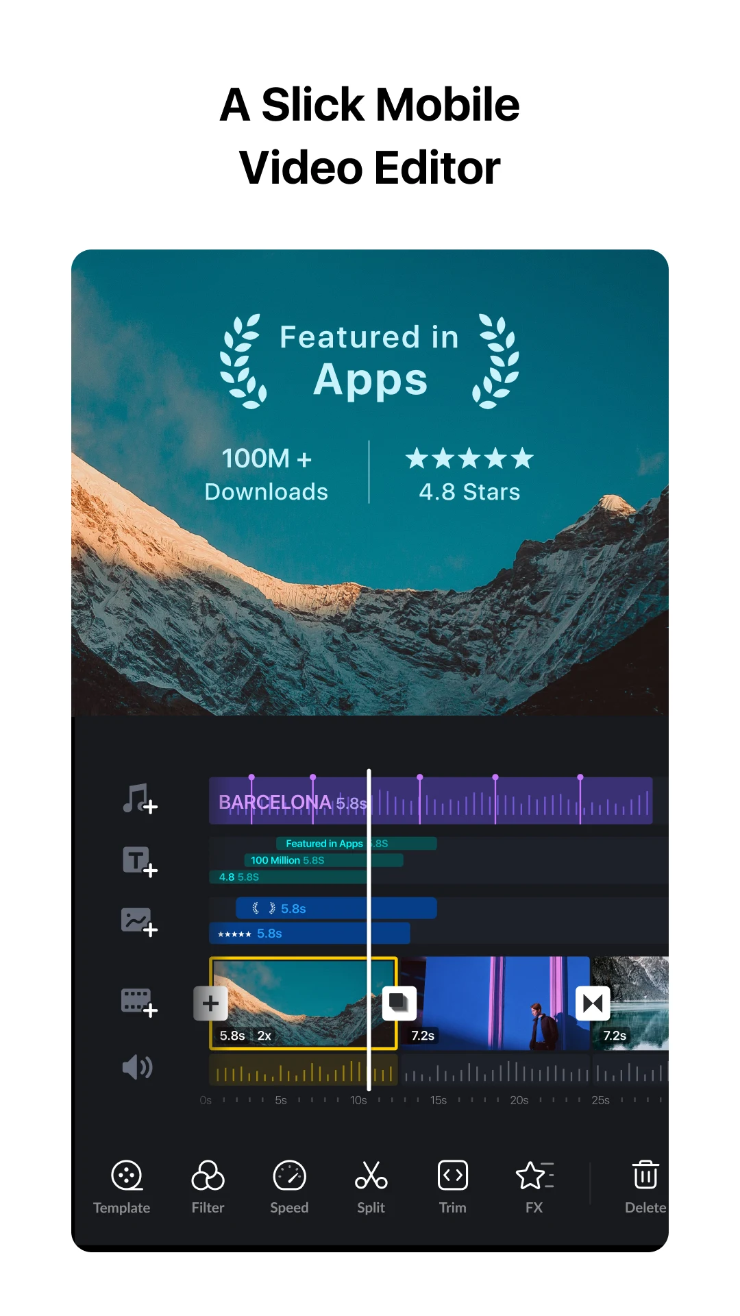 VlogNow VN Video Editor screenshot 1