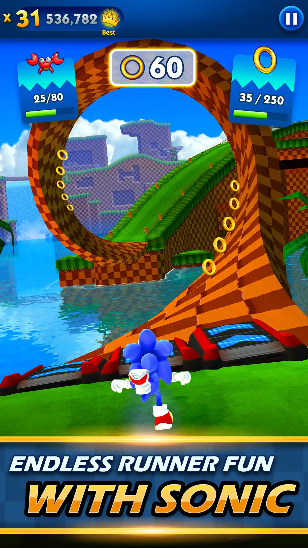 Sonic Dash screenshot 1