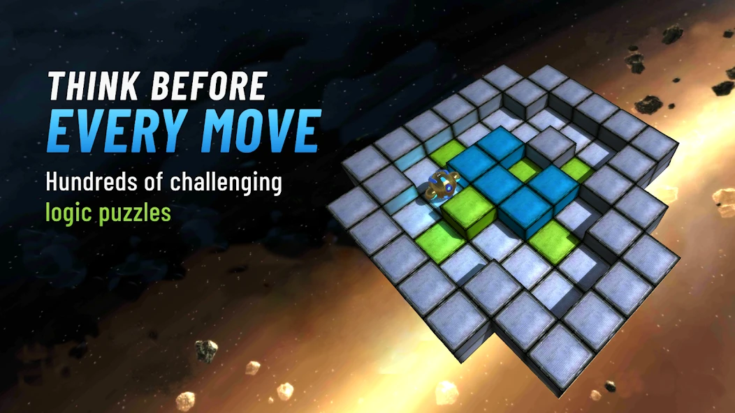 Space Puzzle - Move Boxes & Solve Puzzles 3D screenshot 1