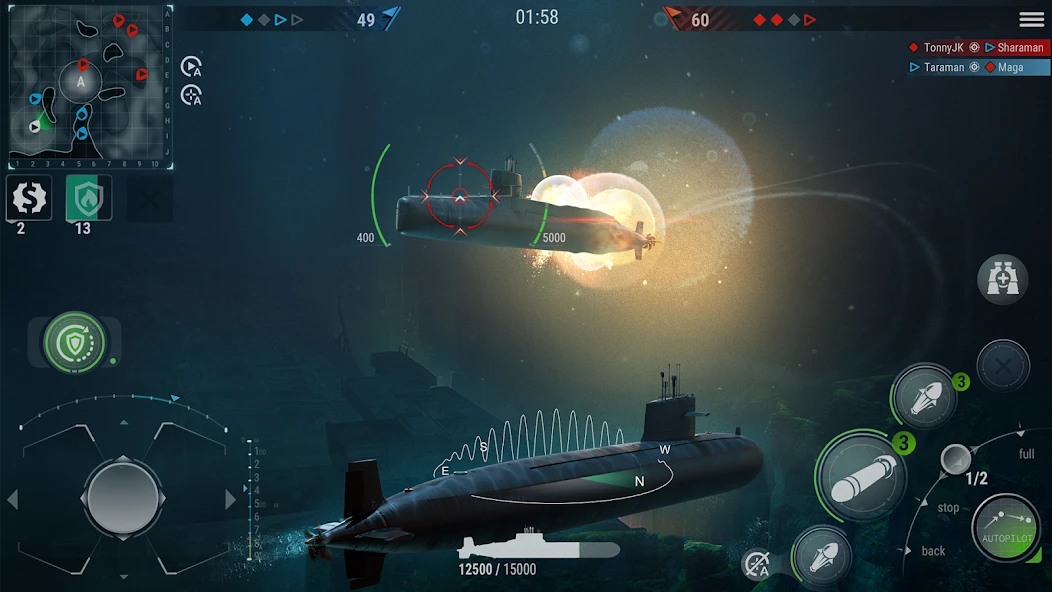 WORLD of SUBMARINES: Navy Shooter 3D War Game screenshot 2