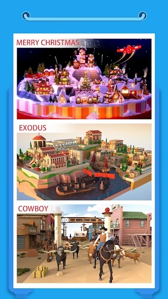 Pocket World 3D - Assemble models unique puzzle screenshot 3
