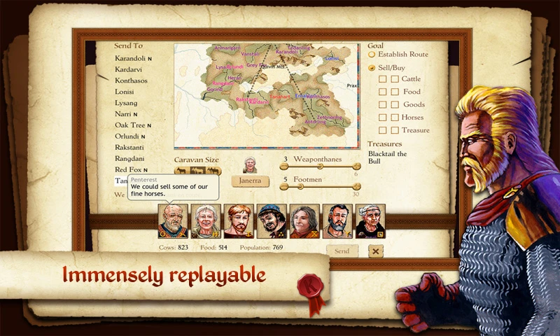 King of Dragon Pass: Text RPG APK screenshot 3
