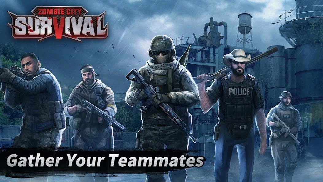 Zombie City : Dead Zombie Survival Shooting Games screenshot 1
