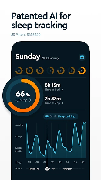 Sleep Cycle: Sleep analysis & Smart alarm clock APK screenshot 2