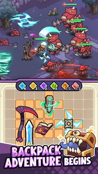Backpack Legends Adventure RPG APK screenshot 1