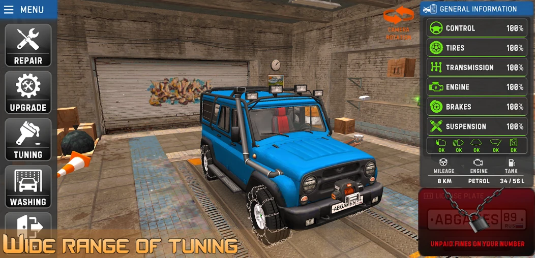 Russian Car Driver UAZ HUNTER APK screenshot 4