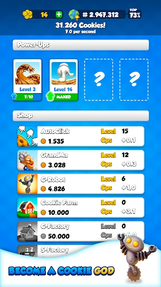 Download Cookie Clickers (MOD, unlimited money) 1.41 screenshot 3