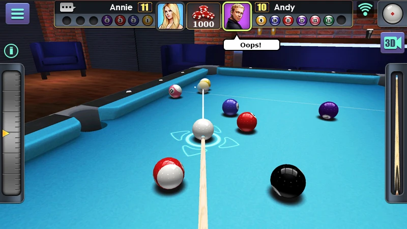 3D бильярд screenshot 1