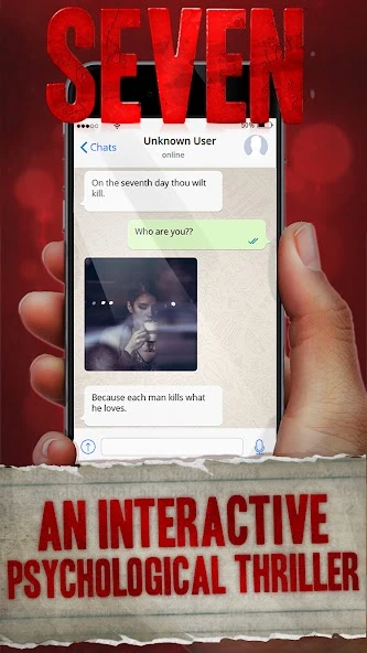 Seven - Deadly Revelation - Horror Chat Adventure screenshot 1
