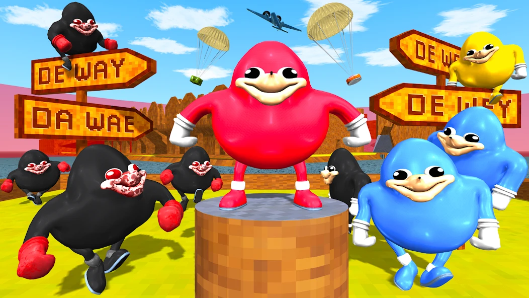 Ugandan Chungus and Knuckles Battle Royale Online screenshot 3