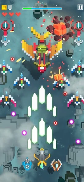 Sky Wings: Pixel Fighter 3D screenshot 5