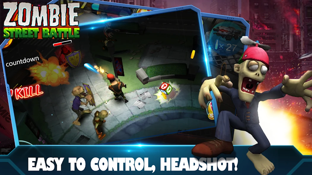 Zombie Street Battle screenshot 4