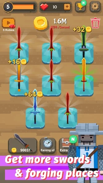 Merge Sword - Idle Blacksmith Master screenshot 2