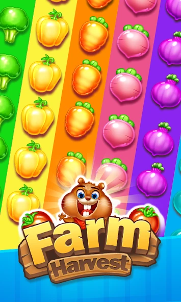 Farm Harvest 3- 2019 Match 3 Puzzle Free Games screenshot 3
