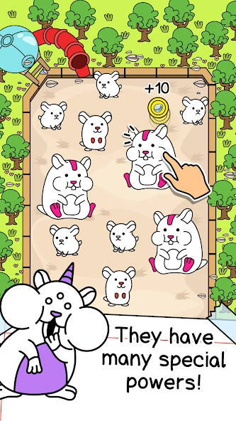 Hamster Evolution - Merge and Create Cute Mice! screenshot 2