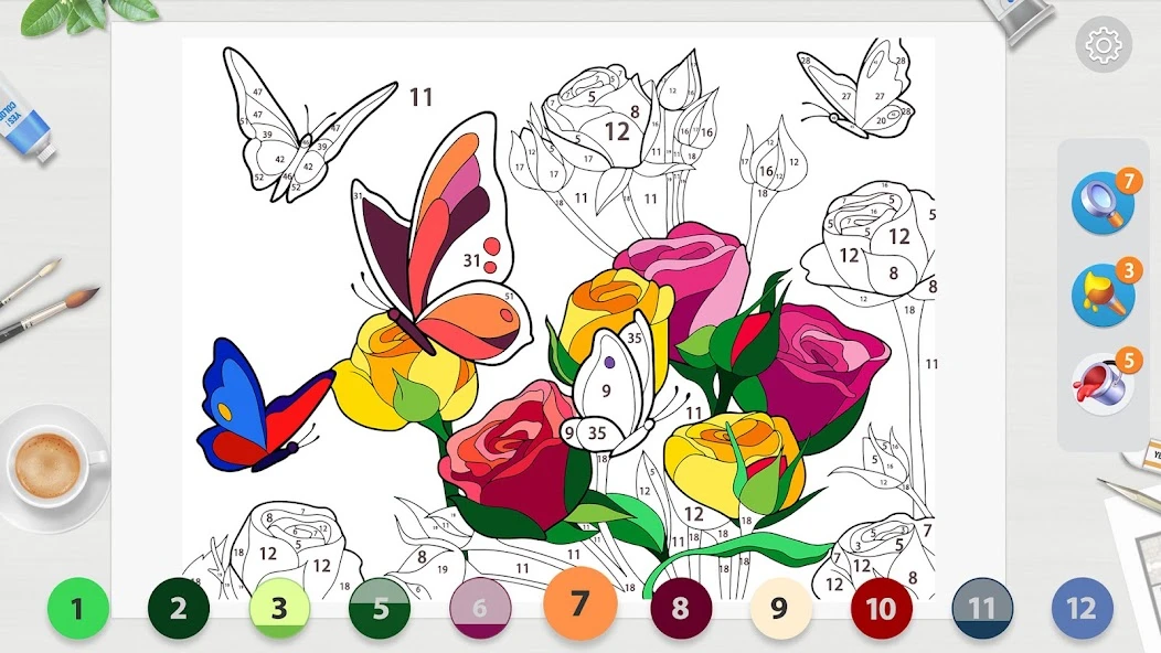 Anime Paint - Color By Number screenshot 4