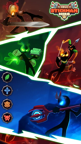 Idle Stickman Heroes: Monster Age screenshot 3