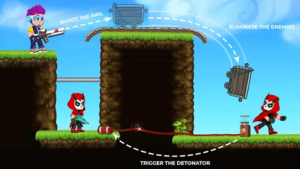Stickman Reborn - Free Puzzle Shooting Games 2020 screenshot 4
