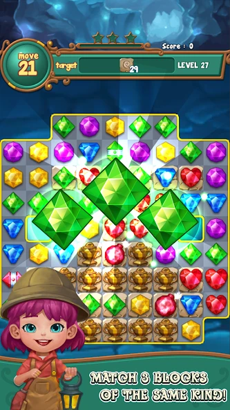 Jewels fantasy: match 3 puzzle screenshot 1