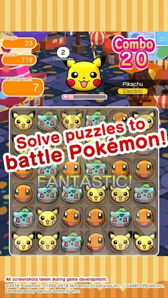 Pokemon Shuffle Mobile screenshot 2