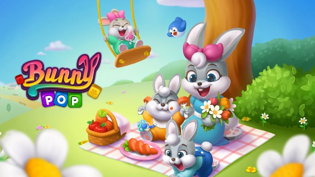 Bunny Pop Blast screenshot 1