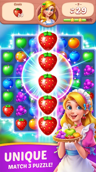 Fruit Genies - Match 3 Puzzle Games Offline screenshot 3