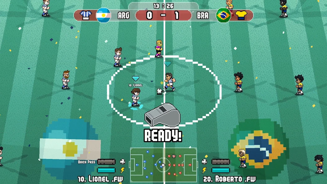 Pixel Cup Soccer – Ultimate APK screenshot 1