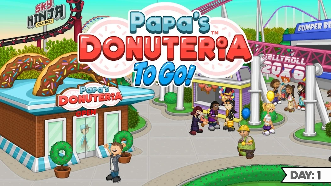 Papa's Donuteria To Go! screenshot 1