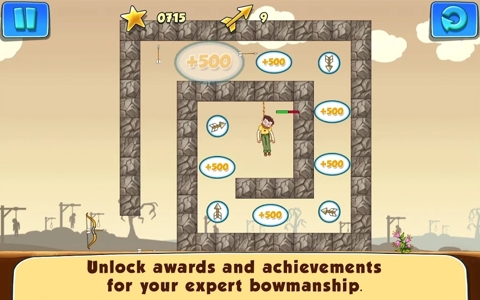 Gibbets 2: Bow Arcade Puzzle screenshot 3