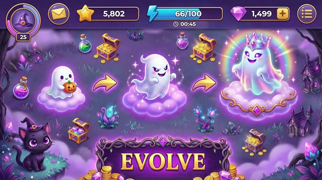 Merge Witches APK screenshot 5