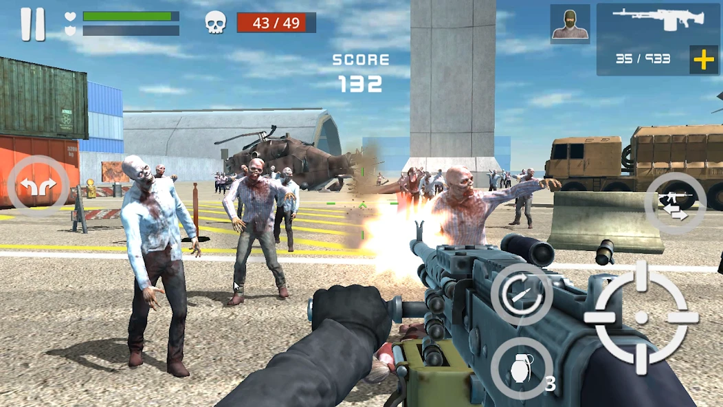Dead Zombie Battle : Zombie Defense Warfare screenshot 1