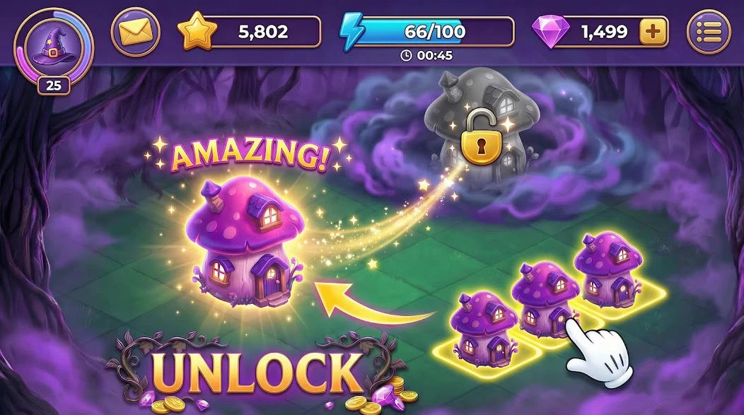 Merge Witches APK screenshot 4