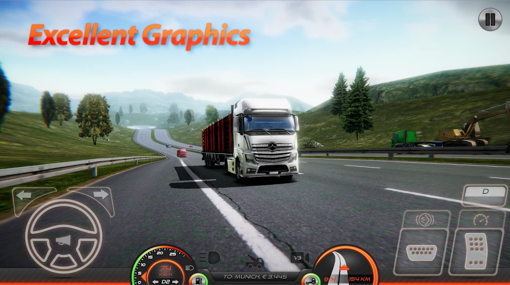 Truck Simulator Europe 2 HD screenshot 1