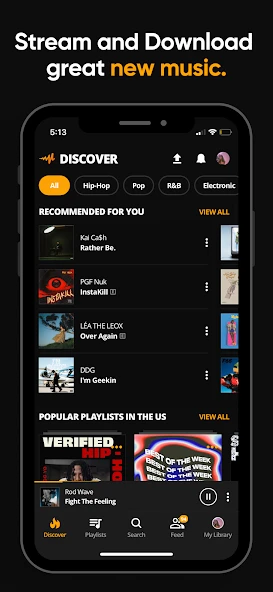 Audiomack: Download New Music Offline Free APK screenshot 1