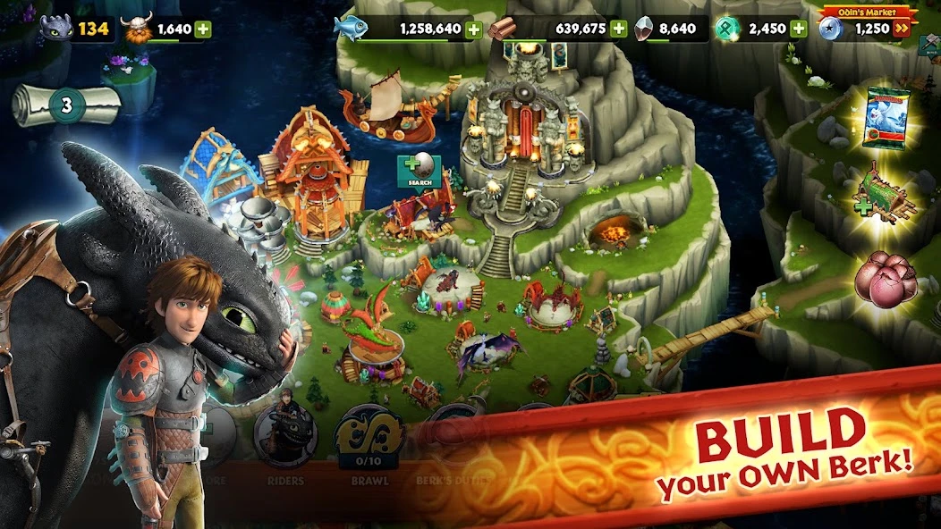 Download Dragons: Rise of Berk (MOD, Unlimited Runes) 1.59.4 screenshot 1