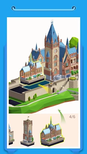 Pocket World 3D - Assemble models unique puzzle screenshot 2