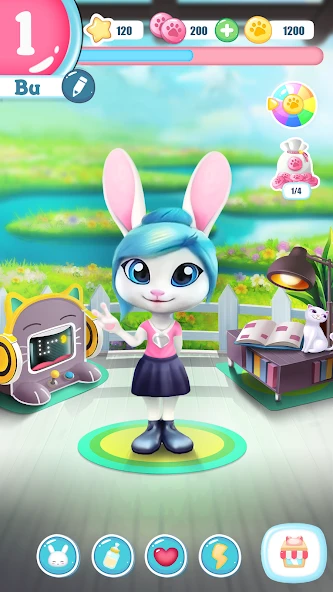 Bu the Baby Bunny - Cute pet care game screenshot 5