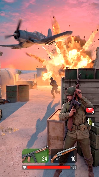 Shoot Out WW2: Gun Shooting APK screenshot 3