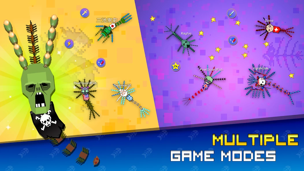 Pixel Sword Fish io screenshot 3