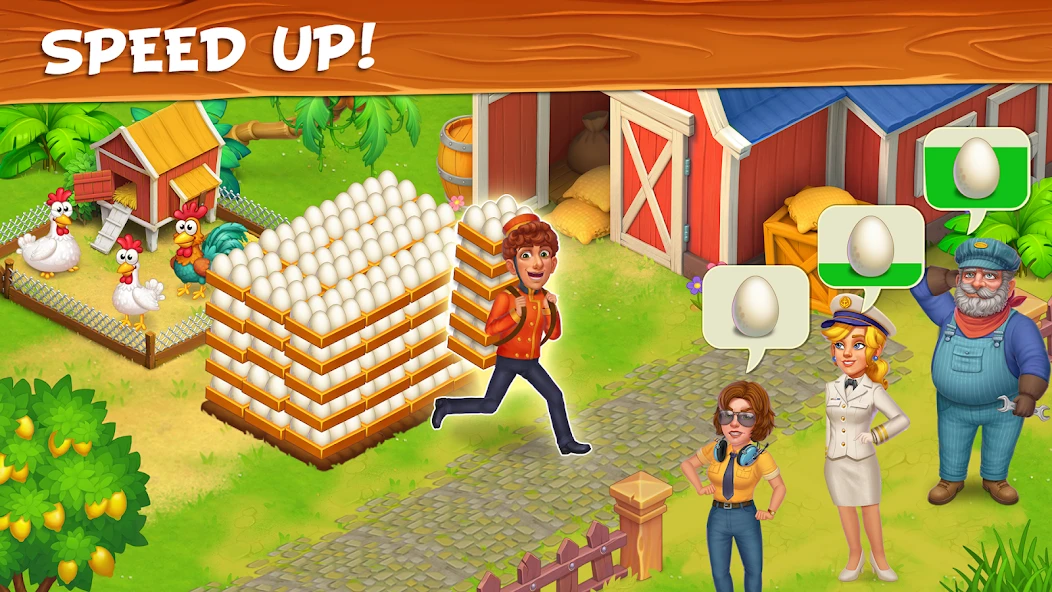 Farm Paradise: Fun farm trade game at lost island screenshot 2