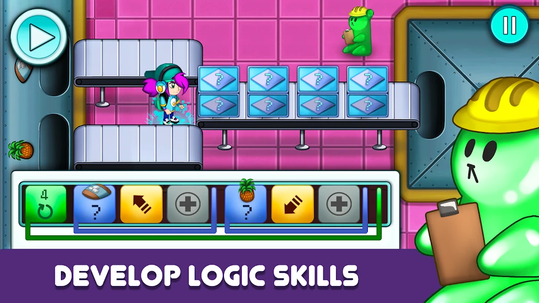 Glitch Hero: Coding Games Kids APK screenshot 4