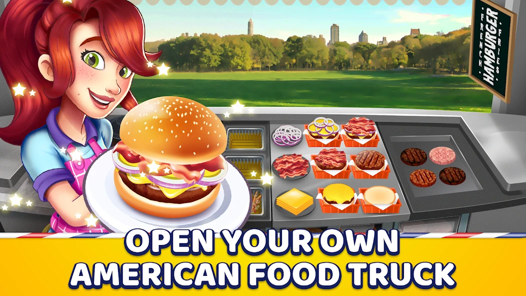 American Burger Truck - Fast Food Cooking Game screenshot 1
