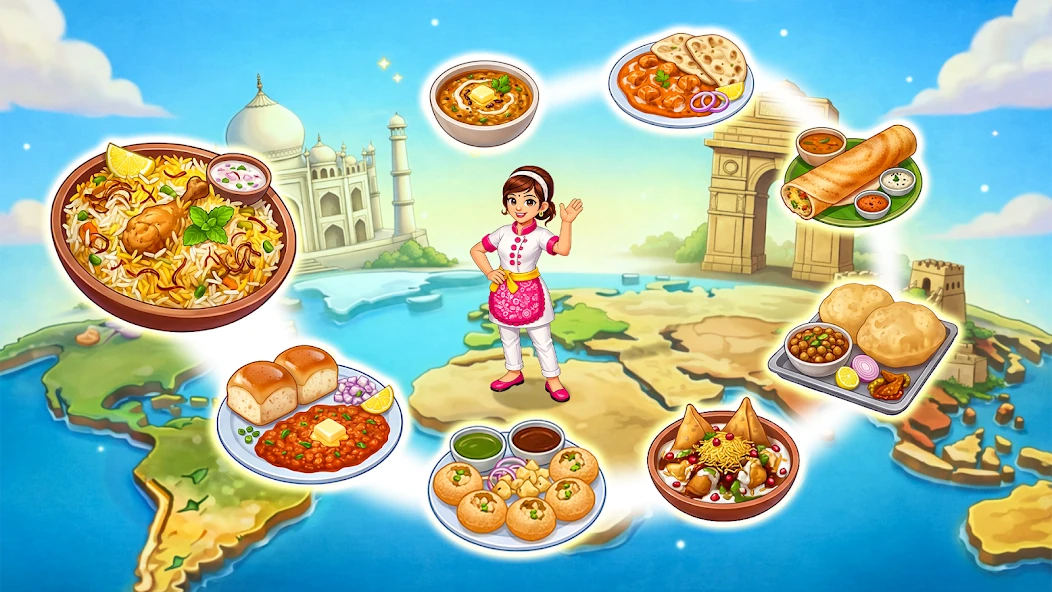 Indian Cooking Star: Chef Restaurant Cooking Games screenshot 1