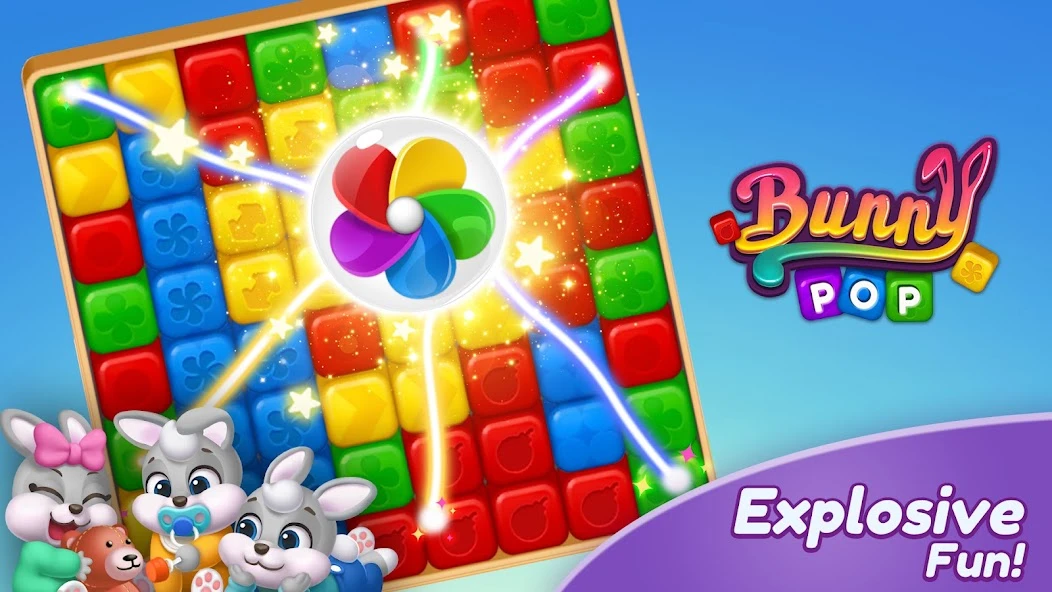 Bunny Pop Blast screenshot 2