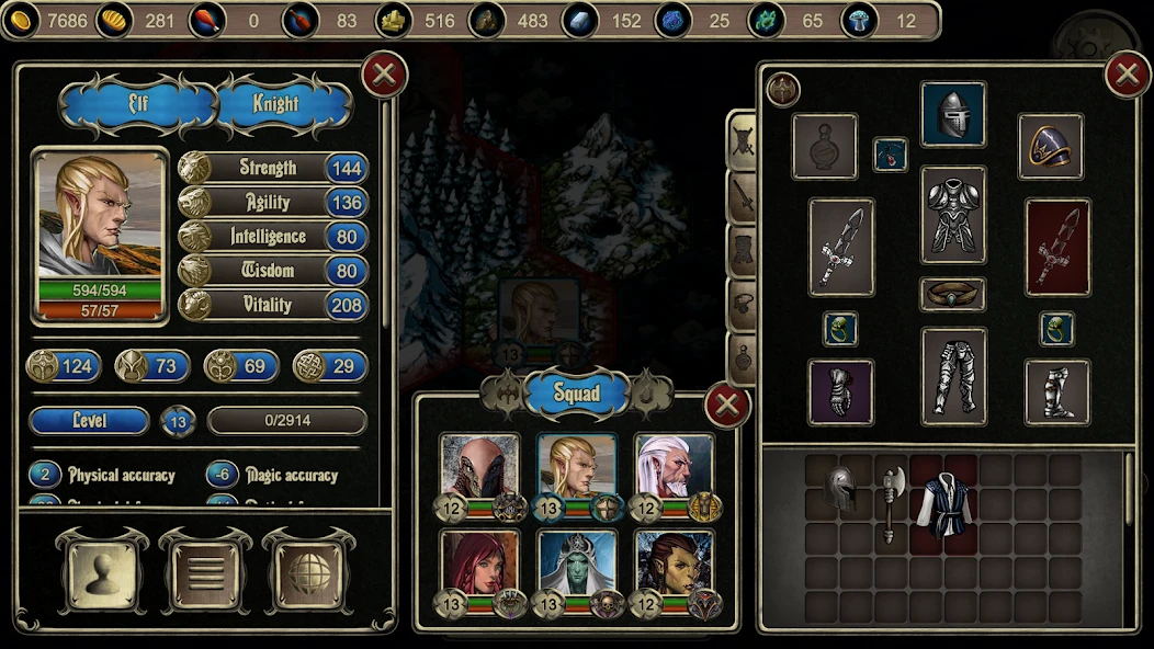 Grim wanderings 2: Strategic turn-based rpg screenshot 1