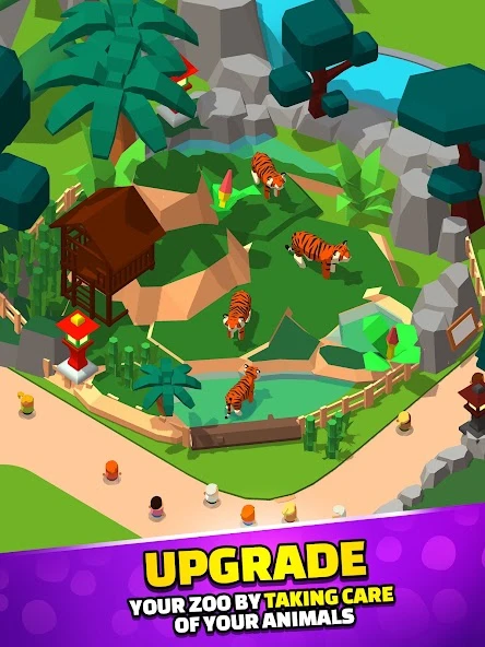 Idle Zoo Tycoon 3D – Animal Park Game APK screenshot 4