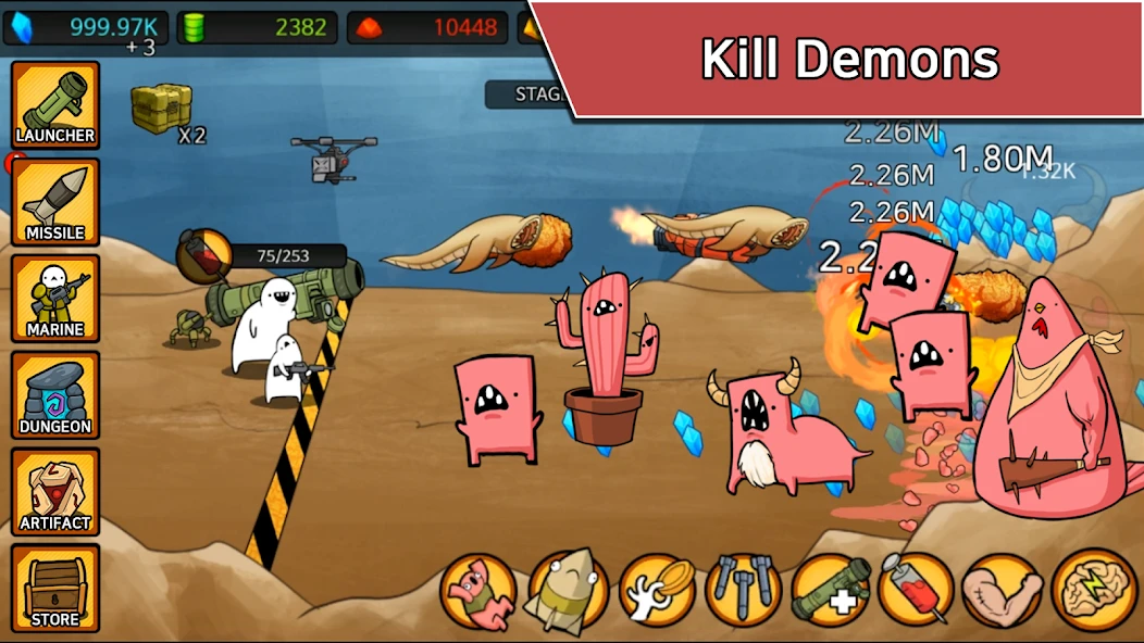 Missile Dude RPG: Tap Tap Missile screenshot 3