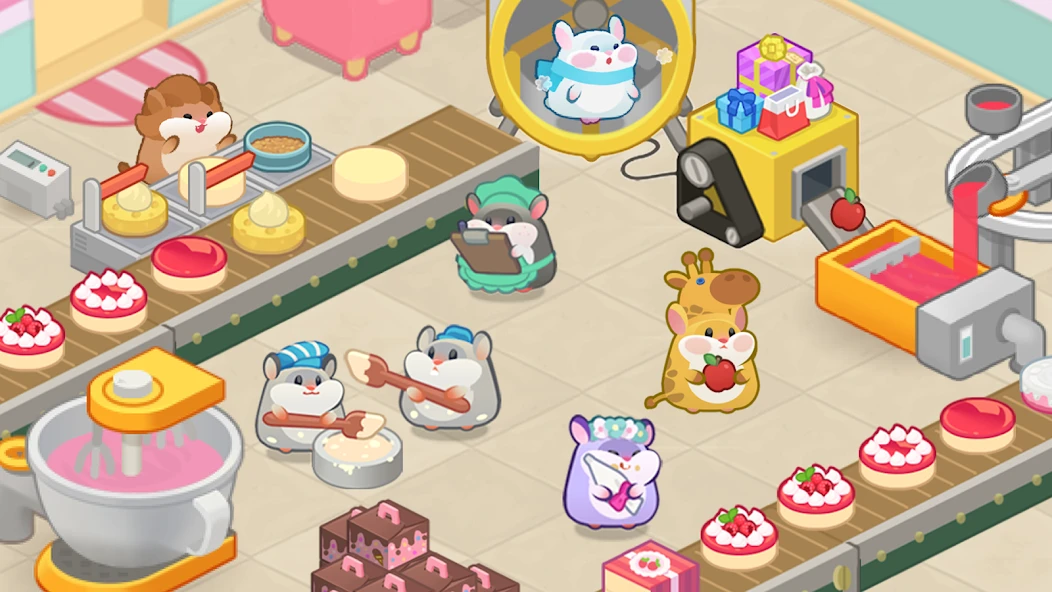 Hamster's Cake Factory - Idle Baking Manager screenshot 3